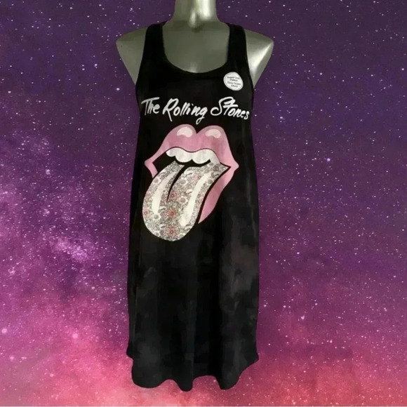 🆕Women’s The Rolling Stones  Graphic Tank Dress - Picture 1 of 16